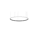 Luminaire à suspension ANDROS OUT Ø 180CM contrôlable par Matter IP20, couvert de poudre, noir mat gradable