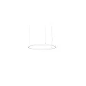 Luminaire à suspension ANDROS IN/OUT Ø 800CM contrôlable par Matter IP20, couvert de poudre, blanc mat gradable