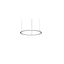 Luminaire à suspension ANDROS IN/OUT Ø 800CM contrôlable par Matter IP20, couvert de poudre, noir mat gradable