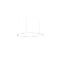Luminaire à suspension ANDROS IN/OUT Ø 120CM contrôlable par Matter IP20, couvert de poudre, blanc mat gradable