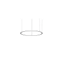 Luminaire à suspension ANDROS IN/OUT Ø 120CM contrôlable par Bluetooth IP20, couvert de poudre, noir mat gradable