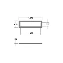 Brumberg acoustical element SILENTIUM LONG 167x47CM square, creme