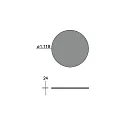 Brumberg acoustical element SILENTIUM (SMOOTH) FOR BIRO40 / 3.5CM / 120CM round, grey