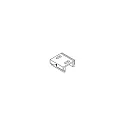 Brumberg Ceiling mount bracket for 1-Phasen- / 3-phase power tracks, raw aluminum, matt alu