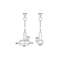 Brumberg accessories wire suspension PEPA HIGH / 5M mechanical, adjustable, silver 4cm