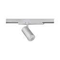 Projecteur triphasé TRAXX MICRO rond, rotatif IP20, argent gradable