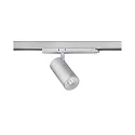 Projecteur triphasé TRAXX MIDI rond, rotatif IP20, argent gradable