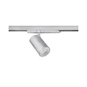 Projecteur triphasé TRAXX MAXI rond, rotatif IP20, argent gradable