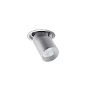 Plafonnier encastré TRAXX MICRO pivotant, rotatif, direct IP20, argent gradable