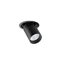 Plafonnier encastré TRAXX MICRO pivotant, rotatif, direct IP20, noir gradable