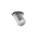 Plafonnier encastré TRAXX MINI pivotant, rotatif, direct IP20, argent gradable