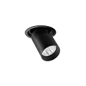 Plafonnier encastré TRAXX MINI pivotant, rotatif, direct IP20, noir gradable