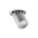 Spot TRAXX MINI rond, pivotant, rotatif, commutable LED IP20, argent 