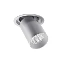 Spot TRAXX MIDI rond, pivotant, rotatif, commutable LED IP20, argent 