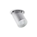 Plafonnier encastré TRAXX MAXI pivotant, rotatif, direct IP20, argent gradable