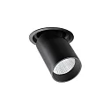 Plafonnier encastré TRAXX MAXI pivotant, rotatif, direct IP20, noir gradable