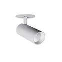 Spot TRAXX MICRO rond, pivotant, rotatif, commutable LED IP20, argent 