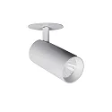 Spot TRAXX MINI rond, pivotant, rotatif, commutable LED IP20, argent 