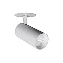 Spot TRAXX MIDI rond, pivotant, rotatif, commutable LED IP20, argent 