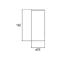 Luminaire de surface TRAXX MAXI rond, direct IP20