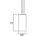 Luminaire à suspension TRAXX MINI rond, commutable LED IP20, argent 