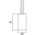 Luminaire à suspension TRAXX MIDI rond, commutable LED IP20, argent 