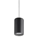 pendant luminaire TRAXX MAXI round, switchable LED IP20, black 