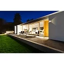 Outdoor LED wall luminaire 22 x 22cm, IP44, 12W 3000K, stainless steel / opal glass