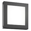 Luminaire mural d’extérieur 22 x 22 carré, avec détecteur de mouvement IP44, anthrazit 