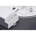 Outdoor LED wall luminaire 16/1 with motion detector, IP44, 12W 3000K 1200lm, stainless steel / opal glass, anthracite