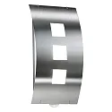 Luminaire mural d’extérieur AQUA TOMA avec détecteur de mouvement, convexe E27 IP44, acier inoxydable