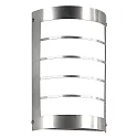 Luminaire mural d’extérieur langue, semi-circulaire, avec grille IP44, acier inoxydable 