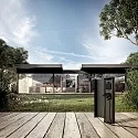 CMD Creative Metalldesign Energy column with 2 power plugs and shutter, IP44, height 40cm, max. 4000W, anthracite