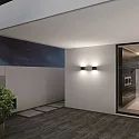 CMD Creative Metalldesign Luminaire mural d’extérieur 12CM haut bas, angulaire IP54, anthrazit 