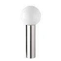 Lampadaire d’extérieur AQUA BALL petit, rond, en forme de boule E27 IP44, acier inoxydable brossé