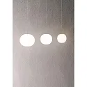 Casablanca Luminaire à suspension ACAI 16 à 1 flamme E27 IP20, mat, blanc opale gradable