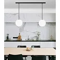 Casablanca Luminaire à suspension ACAI 21 à 2 flammes E27 IP20, mat, blanc opale gradable