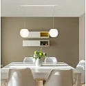Casablanca pendant luminaire ACAI 21 2 flames E27 IP20, mat, opal white dimmable