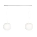 Luminaire à suspension ACAI 26 à 2 flammes E27 IP20, mat, blanc opale gradable