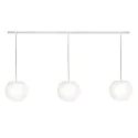 Luminaire à suspension ACAI 26 3 flammes E27 IP20, mat, blanc opale gradable