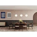 Casablanca Luminaire à suspension ACAI 26 3 flammes E27 IP20, mat, blanc opale gradable
