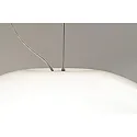 Casablanca Luminaire à suspension AIH à 1 flamme, médium E27 IP20, aluminium brossé, blanc mat gradable