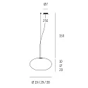 Casablanca Luminaire à suspension AIH à 1 flamme, médium E27 IP20, aluminium brossé, blanc mat gradable
