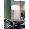 Casablanca Luminaire à suspension AIH à 1 flamme, grand E27 IP20, aluminium brossé, scintillant, blanche gradable