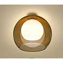 Casablanca ceiling luminaire BALL E27 IP20, brushed aluminium, copper dimmable