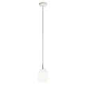 Luminaire à suspension BAGAN E27 IP20, mat, blanc opale gradable