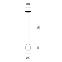 Casablanca Luminaire à suspension BAGAN E27 IP20, mat, blanc opale gradable