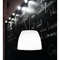 Casablanca Luminaire à suspension MARA à 1 flamme, dimmable E27 IP20, aluminium brossé, opale, blanc mat gradable