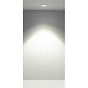 Casablanca Luminaire de plafond TET à 1 flamme, rond, rigide, avec optique de lentille, blanche gradable