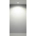 Casablanca Luminaire de plafond TET à 1 flamme, rond, rigide, blanche gradable